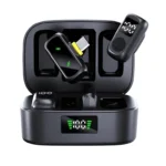 QY88 Wireless Collar-Type Microphone, Compact Wearable Mic with Charging Case