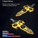 Flying Sword Remote Control Jet Airplane Toy with 2.4GHz Controller | Fighter Aircraft Model with Propellers, Rechargeable Battery, Landing Gear & Charger | Lightweight RC Plane for Kids & Beginners - Image 4