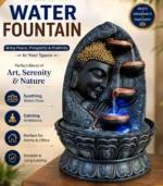 Lord Budha ji Water Fountain With Led Lights For Home Decor/ Office Gifting item With Box Packing (Size 18 Inch)