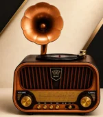 Vintage Wooden Bluetooth Speaker Radio with FM AM Reception | Portable - Image 2