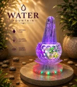 LED Crystal Water Fountain Lamp with RGB Color Changing Lights