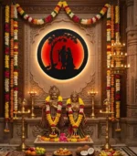 Radha krishna Led Wall Lamp - God LED Wall 12×12 inch Hanging with Warm Backlight | Religious Wall Decor for Home, Living Room, Pooja Room - Image 3