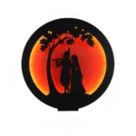 Radha krishna Led Wall Lamp - God LED Wall 12×12 inch Hanging with Warm Backlight | Religious Wall Decor for Home, Living Room, Pooja Room