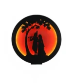 Radha krishna Led Wall Lamp - God LED Wall 12×12 inch Hanging with Warm Backlight | Religious Wall Decor for Home, Living Room, Pooja Room