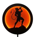 Hanuman ji Led Wall Lamp - God LED Wall 12×12 inch Hanging with Warm Backlight | Religious Wall Decor for Home, Living Room, Pooja Room