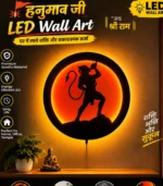 Hanuman ji Led Wall Lamp - God LED Wall 12×12 inch Hanging with Warm Backlight | Religious Wall Decor for Home, Living Room, Pooja Room - Image 2