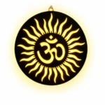 OM Led Wall Lamp - God LED Wall 12×12 inch Hanging with Warm Backlight | Religious Wall Decor for Home, Living Room, Pooja Room