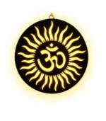 OM Led Wall Lamp - God LED Wall 12×12 inch Hanging with Warm Backlight | Religious Wall Decor for Home, Living Room, Pooja Room