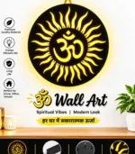 OM Led Wall Lamp - God LED Wall 12×12 inch Hanging with Warm Backlight | Religious Wall Decor for Home, Living Room, Pooja Room - Image 2