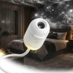 LED Galaxy Projector with Adjustable Brightness, 360° Moon Projection, USB Powered for Bedroom & Room Decor.